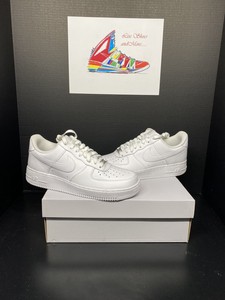 Mens Nike Air Force 1 '07 Triple White Sneakers 315122-111 Size 8.5 B Grade 883412740890 | eBay