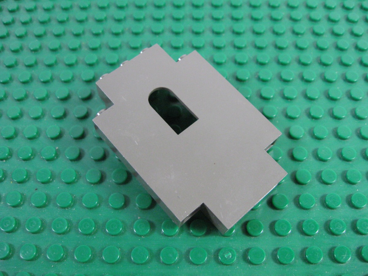 LEGO Old Dark Gray Panel 2x5x6 Window Center 6091 6098 6097 #4444