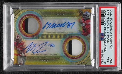 2022-23 Bowman Inception University C. J. Stroud Jaxon Smith-Njigba #DADR-SS