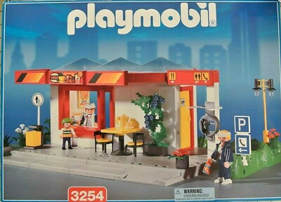 PLAYMOBIL 店舗セット 3254 ② Playmobil 3254 Roadside Cafe City Set NEW SEALED | eBay