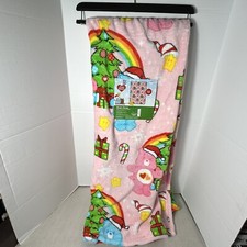 Care Bears Christmas Plush Blanket Throw NEW WITH TAGS PINK 50 in x 70 in New