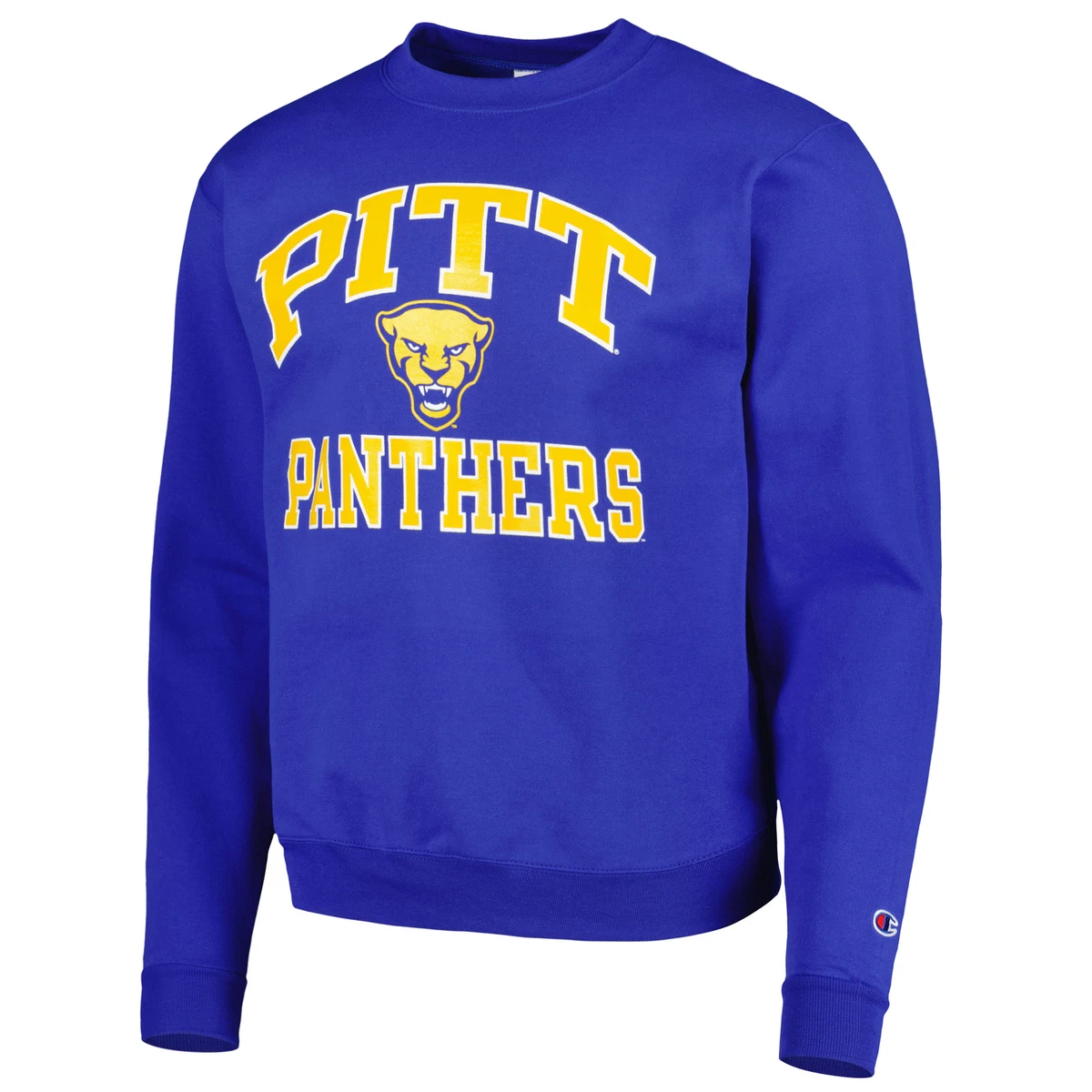 Men s Champion Royal Pitt Panthers High Motor Pullover Sweatshirt