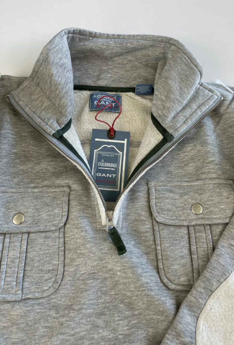 GANT Menu0026#039;s Classic Cotton half Zip Jumper Sweater Sweatshirt Sweater M  | eBay