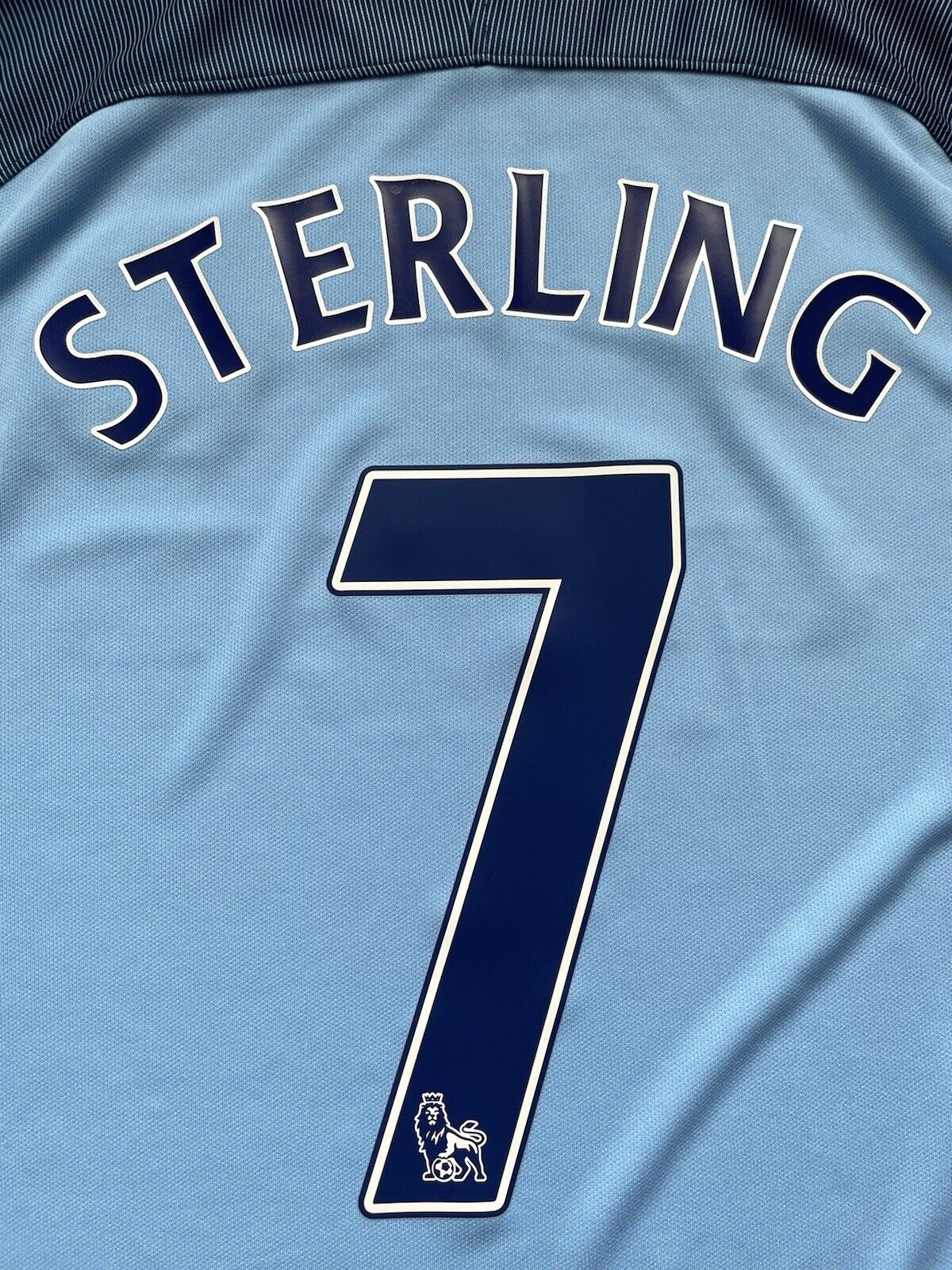 Manchester City No7 Sterling Away Long Sleeves Soccer Club Jersey
