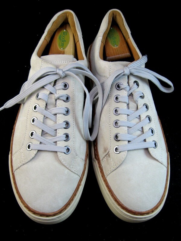 SAOLA Allen Edmonds "PORTER CITY" Derby Sneakers 9 5 D Colomba (bianco sporco) Scamosciato (339N)