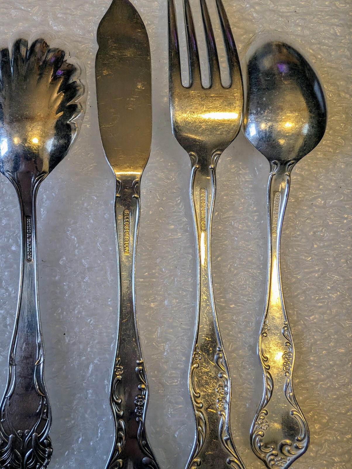 VERY RARE 65pc Reed & Barton Princess Heritage Mirrorstele Silverplate