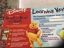 Rare, Vintage, Disney Winnie The Pooh,Tigger Piglet Learning Keyboard W/Origin