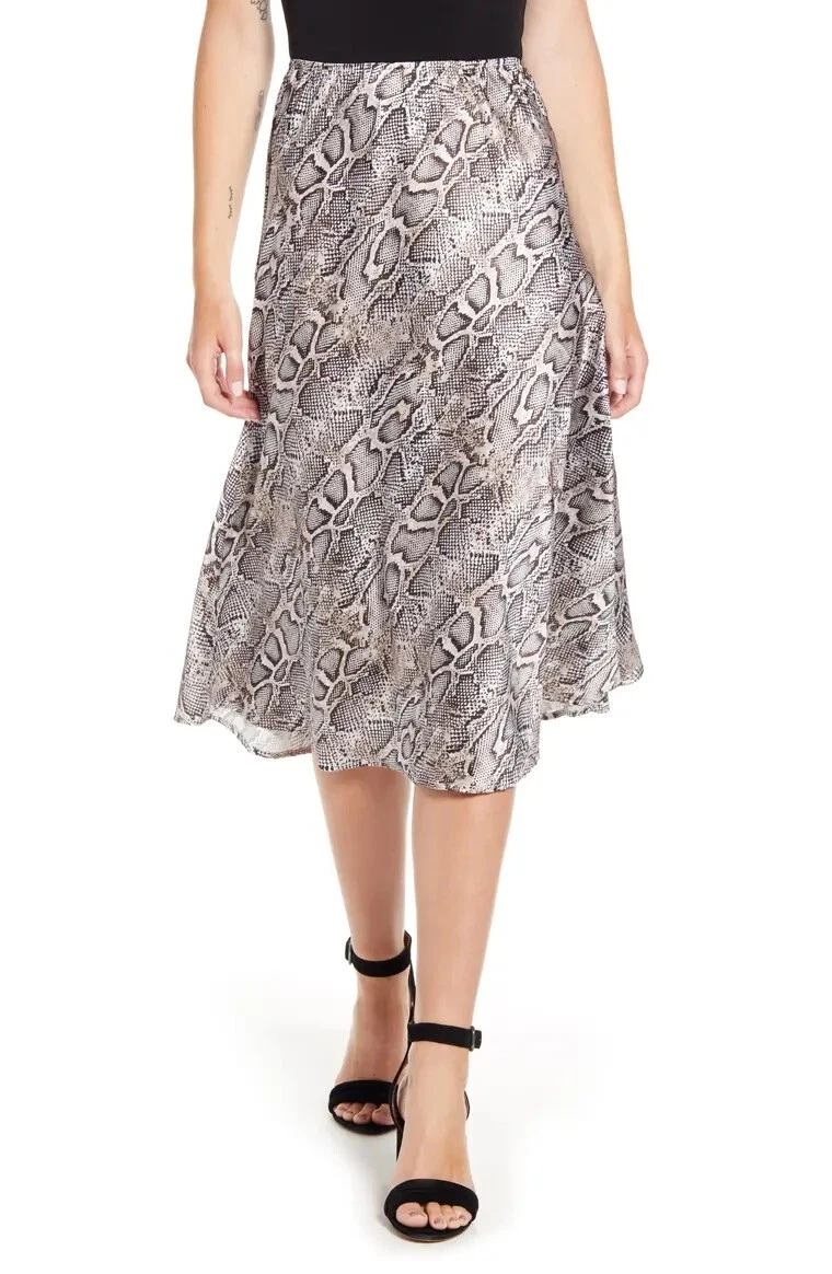 French connection leopard-print clearance midi skirt