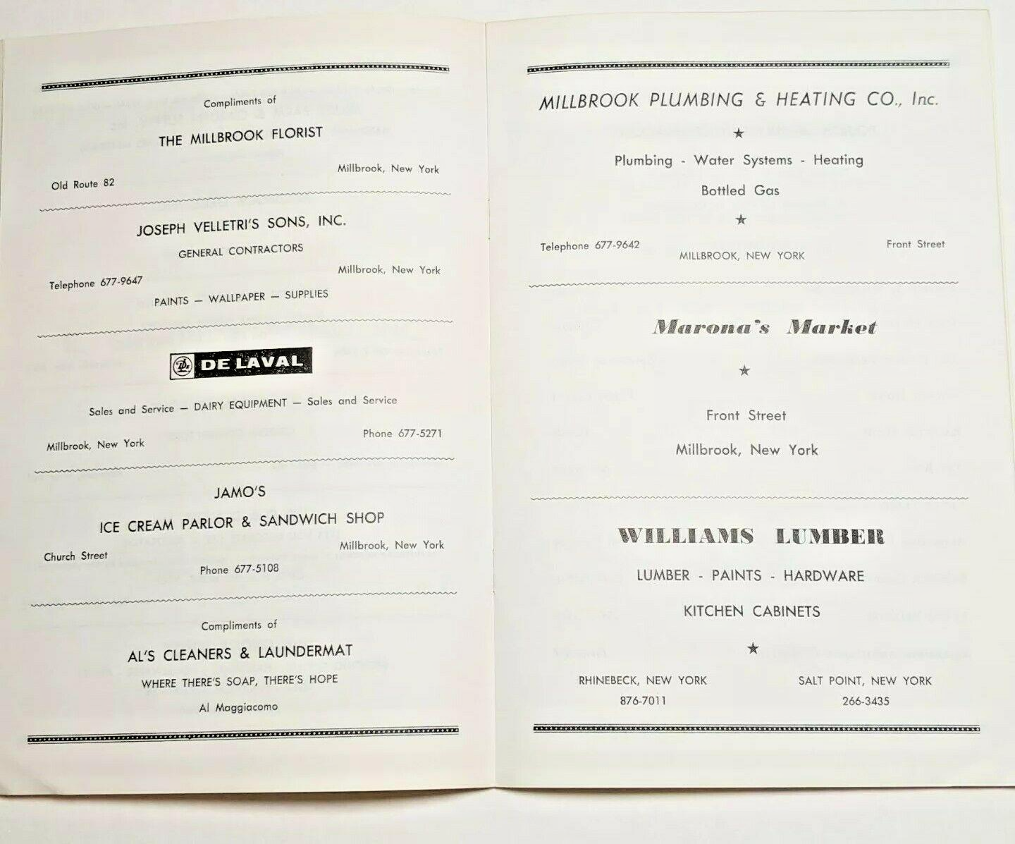 Vintage Millbrook Community Day Celebration Fourth of July 1973 Booklet ab81 eBay