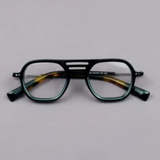 Acetate Reading Glasses Retro Full Rim Thick Classic Eyeglasses Frames Unisex