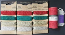 Bead Smith Natural Hemp Cord Lot and 1 Card of TOHO Amiet String