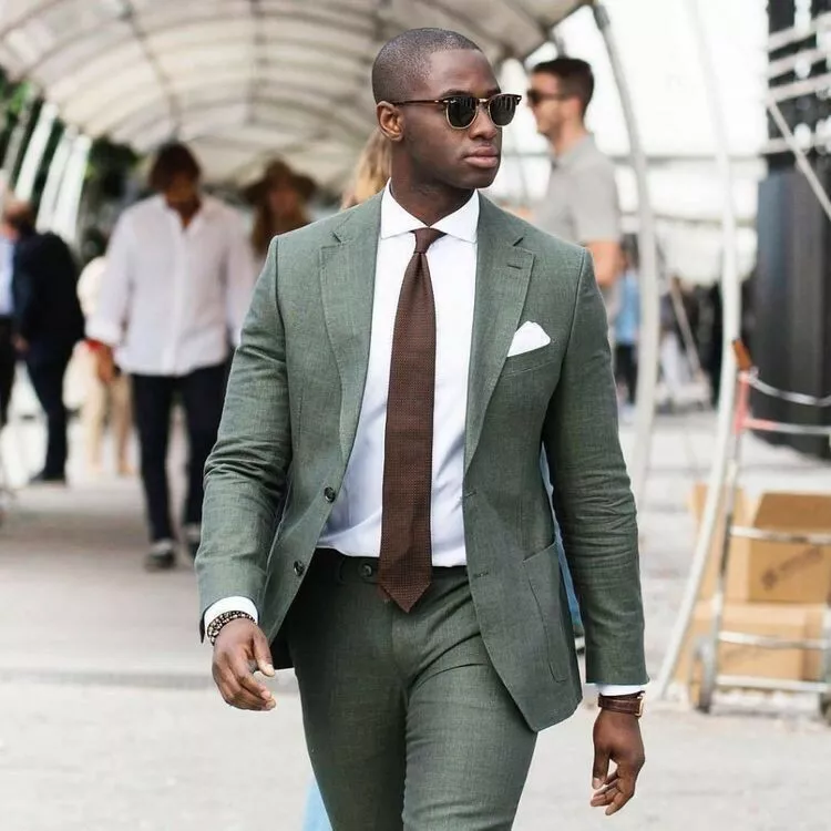 Olive suit hotsell wedding