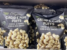 2 Packs Trader Joe's Organic Cacio E Pepe Puffs 4.9oz Each Pack