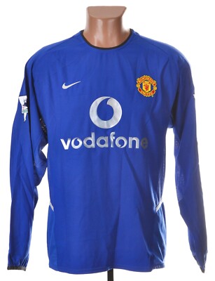MANCHESTER UNITED 2002/2003 THIRD FOOTBALL SHIRT S #6