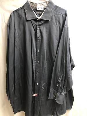 5xl black dress shirt Double Pump Big and Tall Dress Shirts for Men Long Sleeve Business Casual  Solid Button Down Shirts from XXL(T) to 6XL(T)(S279,XXL) at Amazon Men's  Clothing store