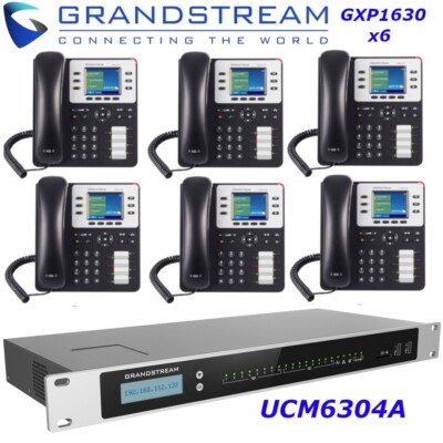 - AUDIO ONLY - Grandstream UCM6304A IP PBX 4FXO 4FXS Appliance + 6 GXP1630