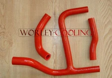 NJ-RED Silicone Radiator Coolant Y Hose Kit for Suzuki RMZ 250 2010 2011 2012