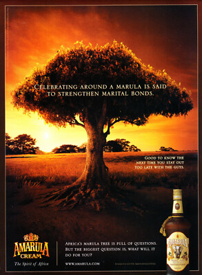 AMARULA CREAM magazine AD #1 RARE 2009 OUT OF PRINT