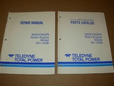 Wisconsin Robin W1-145B Engine Service & Parts Manual 