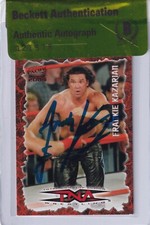 Frankie Kazarian Signed 2004 Pacific TNA Red Rookie Card #26 BAS Beckett COA RC