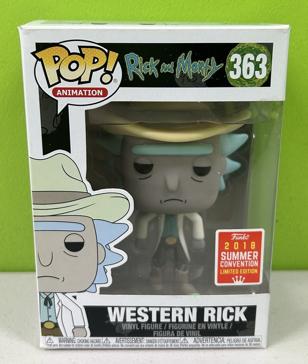 ⭐️ WESTERN RICK 363 Rick And Morty ⭐️ Funko Pop Figure