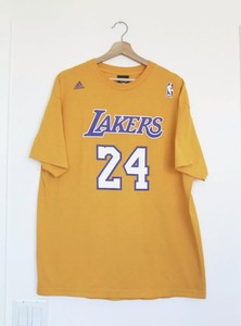 Kobe Bryant T Shirt Men S Large Adidas Los Angeles Lakers 24 Nba Basketball Ebay