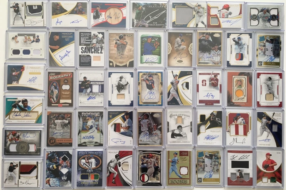 TARJETAS DE BÉISBOL HOT PACK: 50+ TARJETAS CON 2 CAMISETAS AUTÓGRAFAS O RELIQUIAS GARANTIZADAS! Foto 3 de 4