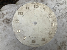 Vintage Smiths metal clock face only.