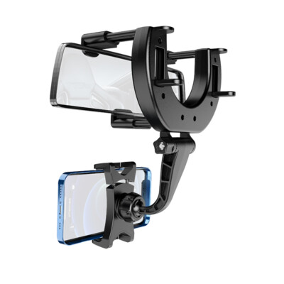 Universal 360° Grad Drehbar Auto Rückspiegel Handyhalterung Telefon Halter Borfo