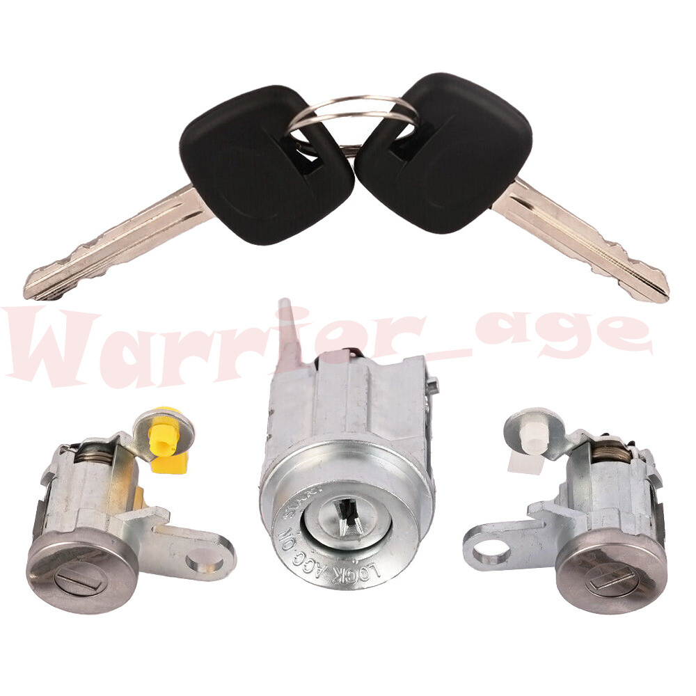 Door Lock Key Ignition Lock Cylinder Set for Toyota Tacoma Matched