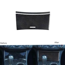 2Pcs Carbon Fiber Central Console Storage Box Cover For Chevrolet Impala 14-20 