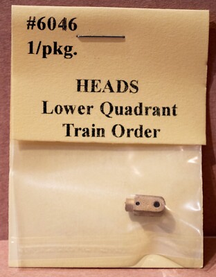 Tomar Ind. HO-Scale #6046 Brass Signal Head -- Lower Quadrant Style Train Order