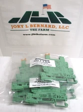 PHOENIX CONTACT TERMINAL BLOCK , PLC-BSC-24DC/21 , LOT OF 5