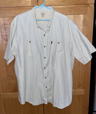 Bass Men's Excursion Performance Short Sleeve Shirt 2XL Tan NWOT 