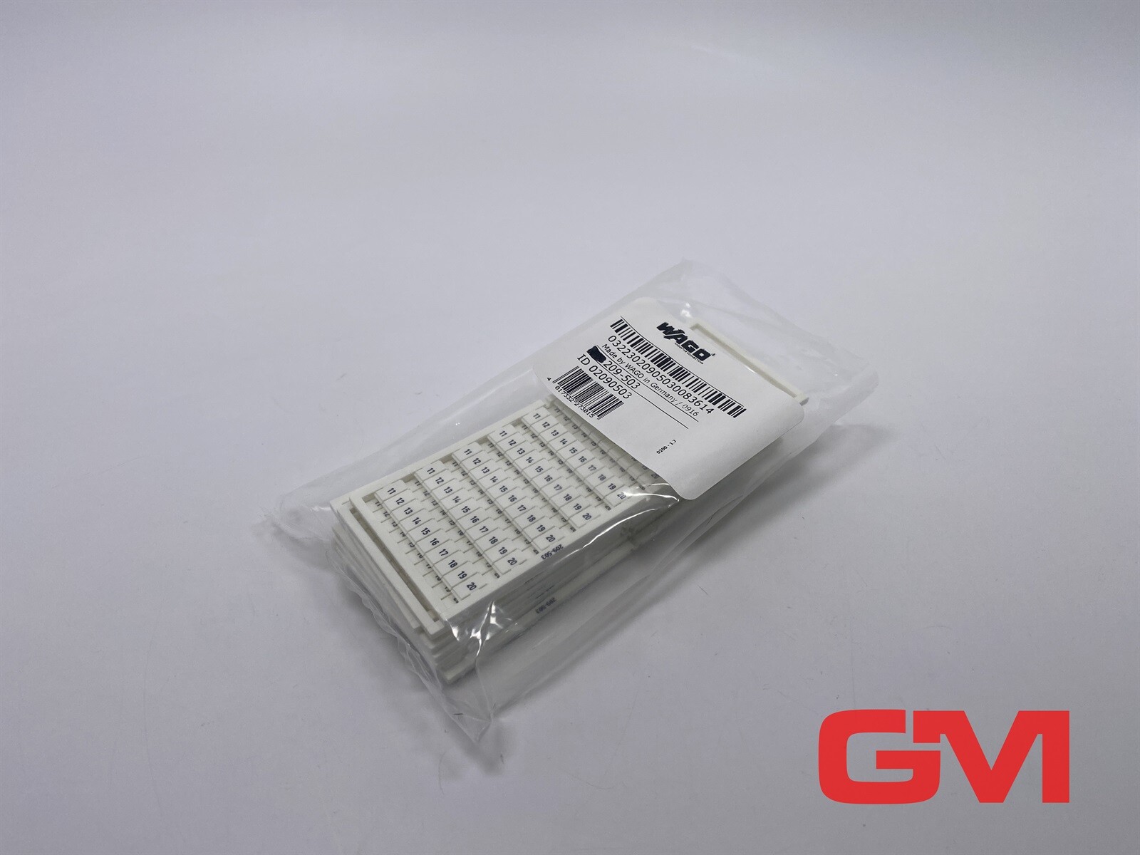 9x Wago WSB Label Card 209-503 Terminal Block Marker 11 ... 20 (10x)