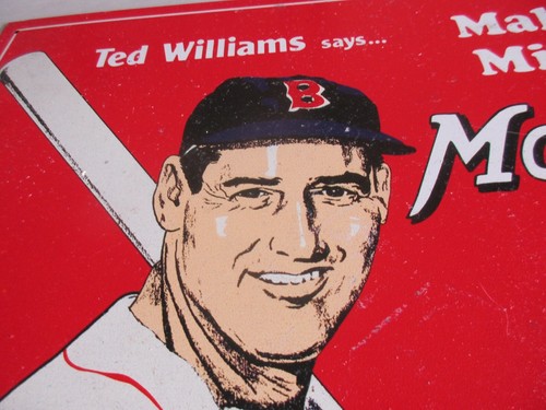 Ted Williams Moxie Soda Tin Sign Vintage Look Boston Red Sox MLB Baseball 16x13" - Picture 2 of 3