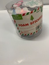New Craft Foam Stickers Holiday Penguins Snowflakes Snowmen Multi Color Fun