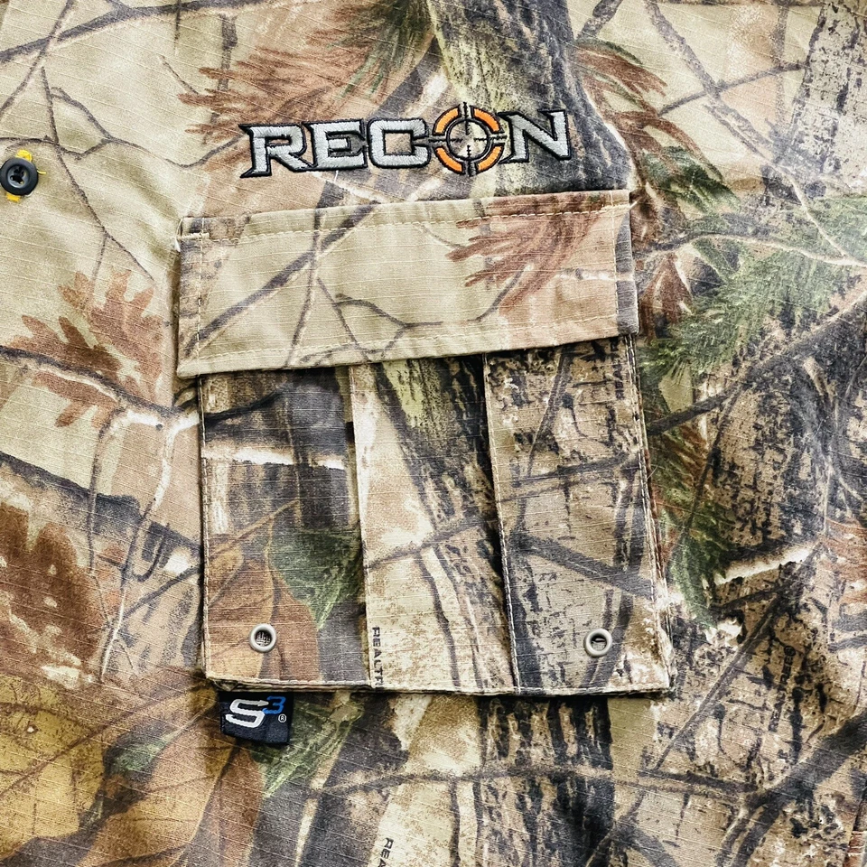 scent shield Real Tree camo shirt Men’s XL long sleeve Recon Hunting Layer One - Image 4 of 4