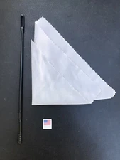 13.5” Flute Cleaning Rod with  Cleaning Cloth Woodwind Instrument Accessories US