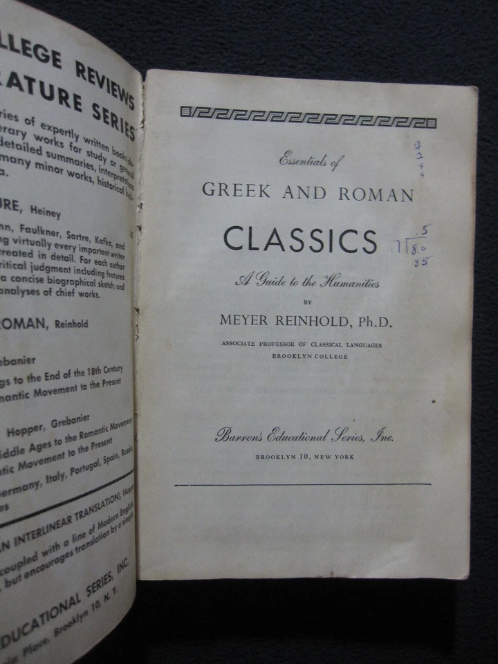 Essentials of Greek & Roman Classics A [Paperback] [Jan 01, 1946] Meyer Reinhold - Image 4 of 4