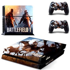 Sony PS4 Console and Controller Skins / Decal -- Battlefield I Design 3  0611 