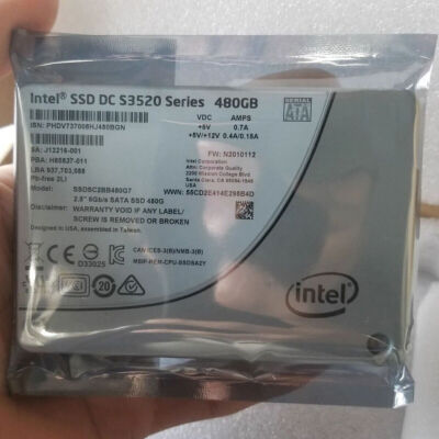 Intel DC S3520 Series 480GB SSD SATA 2.5'' 6Gb/s Solid State Drive SSDSC2BB480G7R