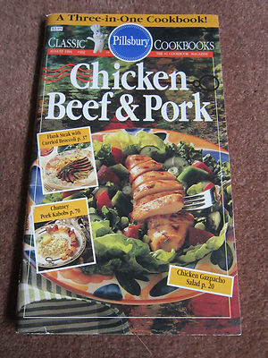 Meat Cookbook Beer & Blue Cheese Burgers,Chops w/Apple Butter Sauce, Gazpacho