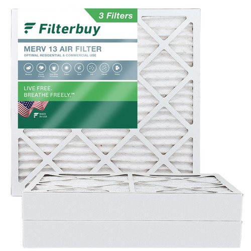 Filterbuy 14x14x4 Pleated Air Filters, Replacement for HVAC AC Furnace (MERV 13) - Picture 11 of 15