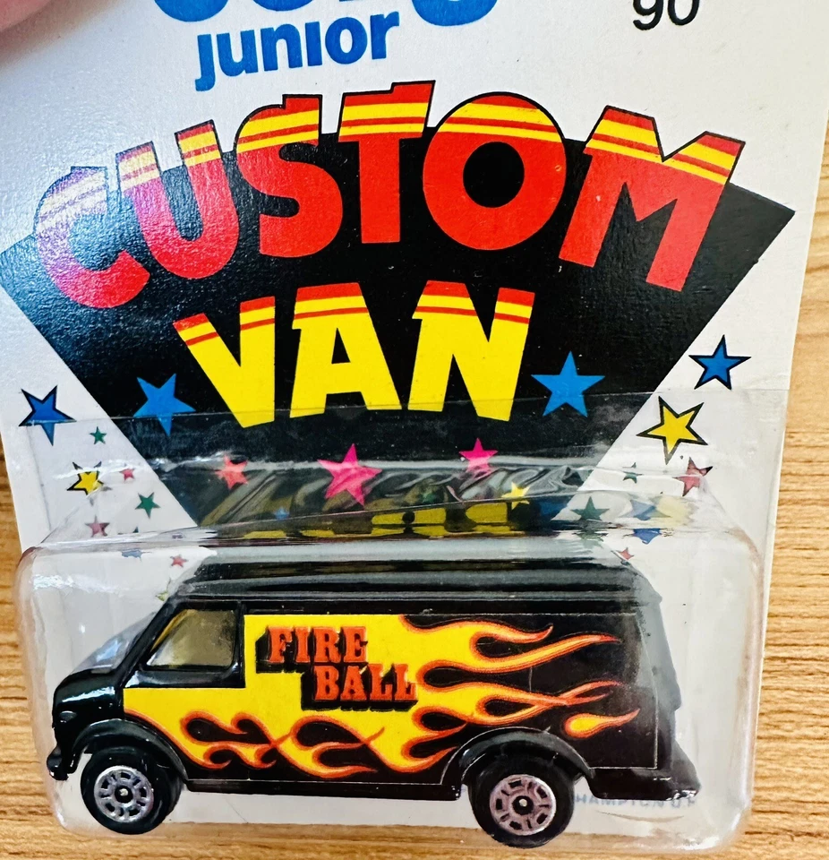 Vintage 1977 Corgi Junior Custom Van Fire Ball 1/64 Diecast/Plastic Chevrolet - Image 2 of 4