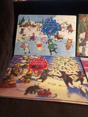 2 eeBoo Melissa Sweet ADVENT CALENDAR SKATING DOGS SLED AND 2 Others Design