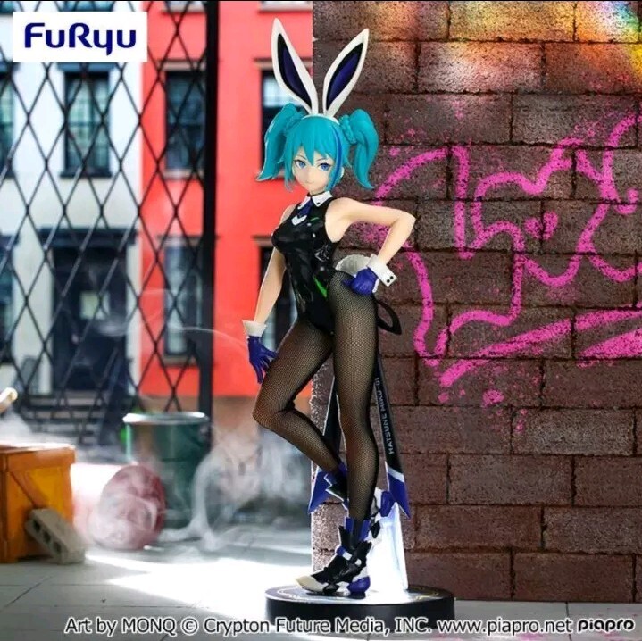 Hatsune Miku BiCute Bunnies Figure -Street Violet ver.-Furyu JAPAN