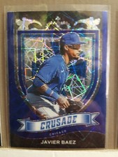Javier Baez 2021 Chronicles Baseball Crusade BLUE VELOCITY card #6 Chicago
