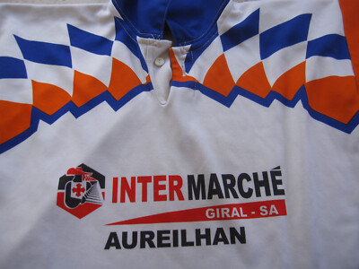 Maillot Rugby Aureilhan Porté #15 Manche courte intermarché Giral
