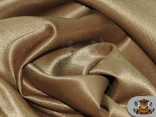 Satin L'amour Solid Fabric CAMEL / 60" Wide / Sold by the yard